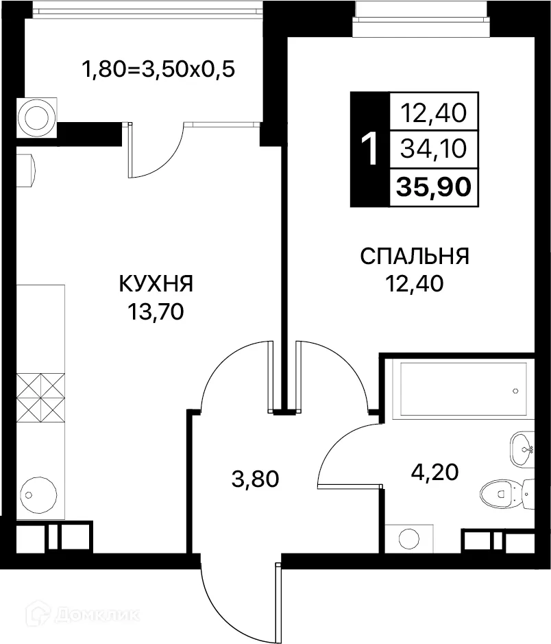 Фото квартиры в ЖК Smartpolét (Смартполёт)