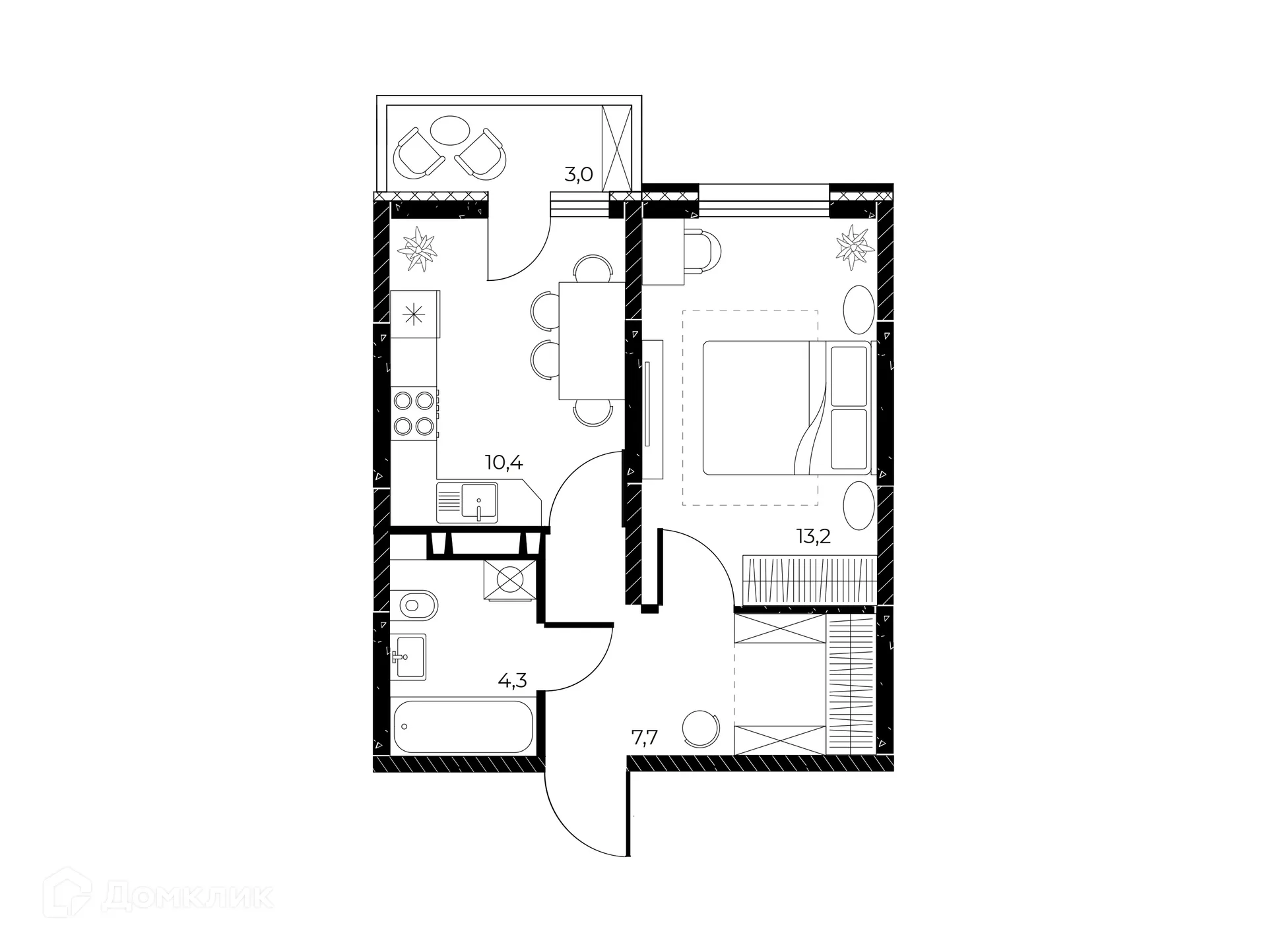 Фото квартиры в ЖК Панорама на Театральном