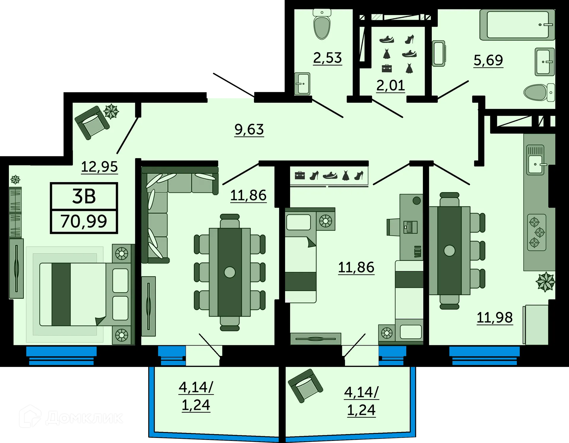Фото квартиры в ЖК Город у Реки
