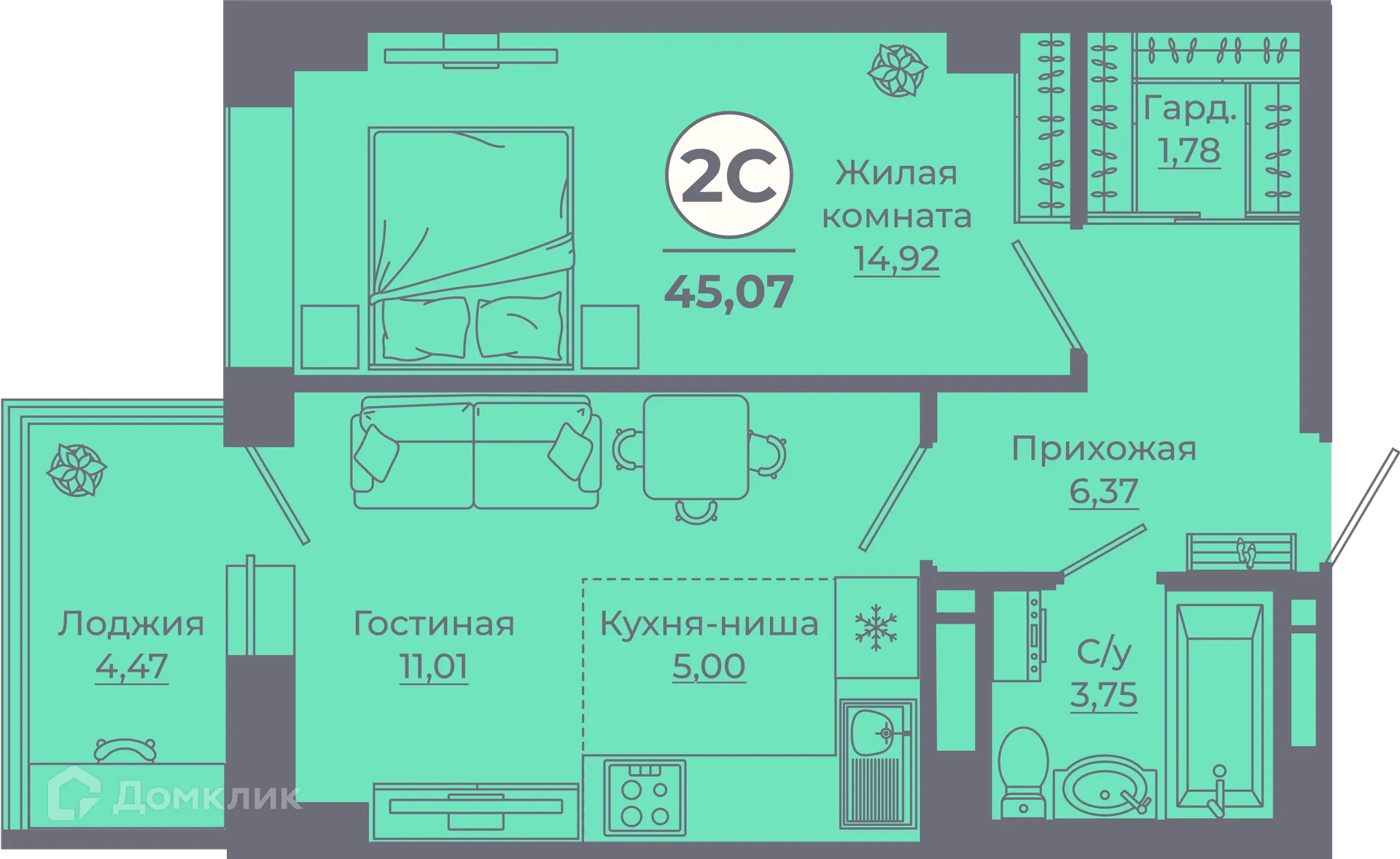 Фото квартиры в ЖК Сокольники