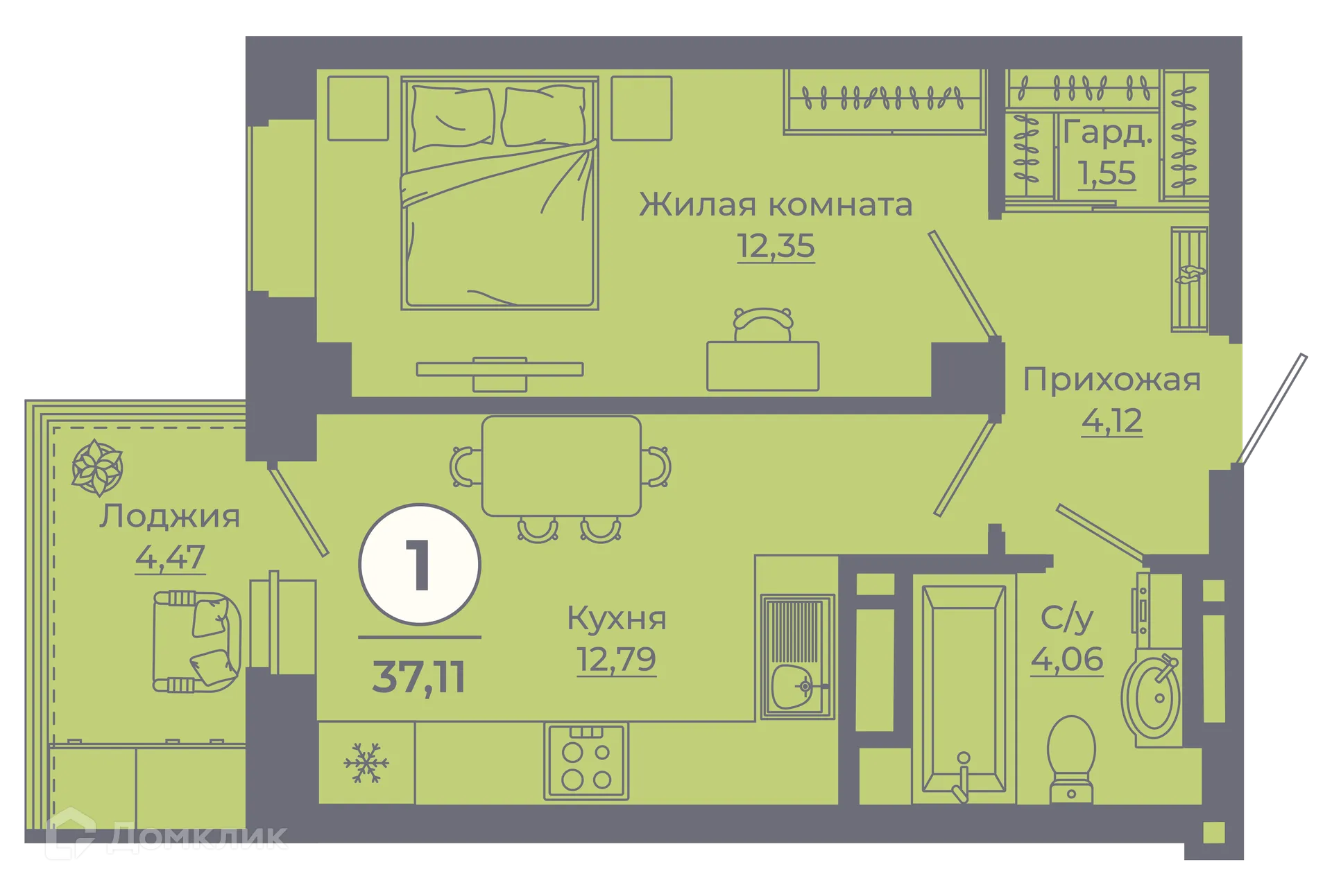 Фото квартиры в ЖК Сокольники