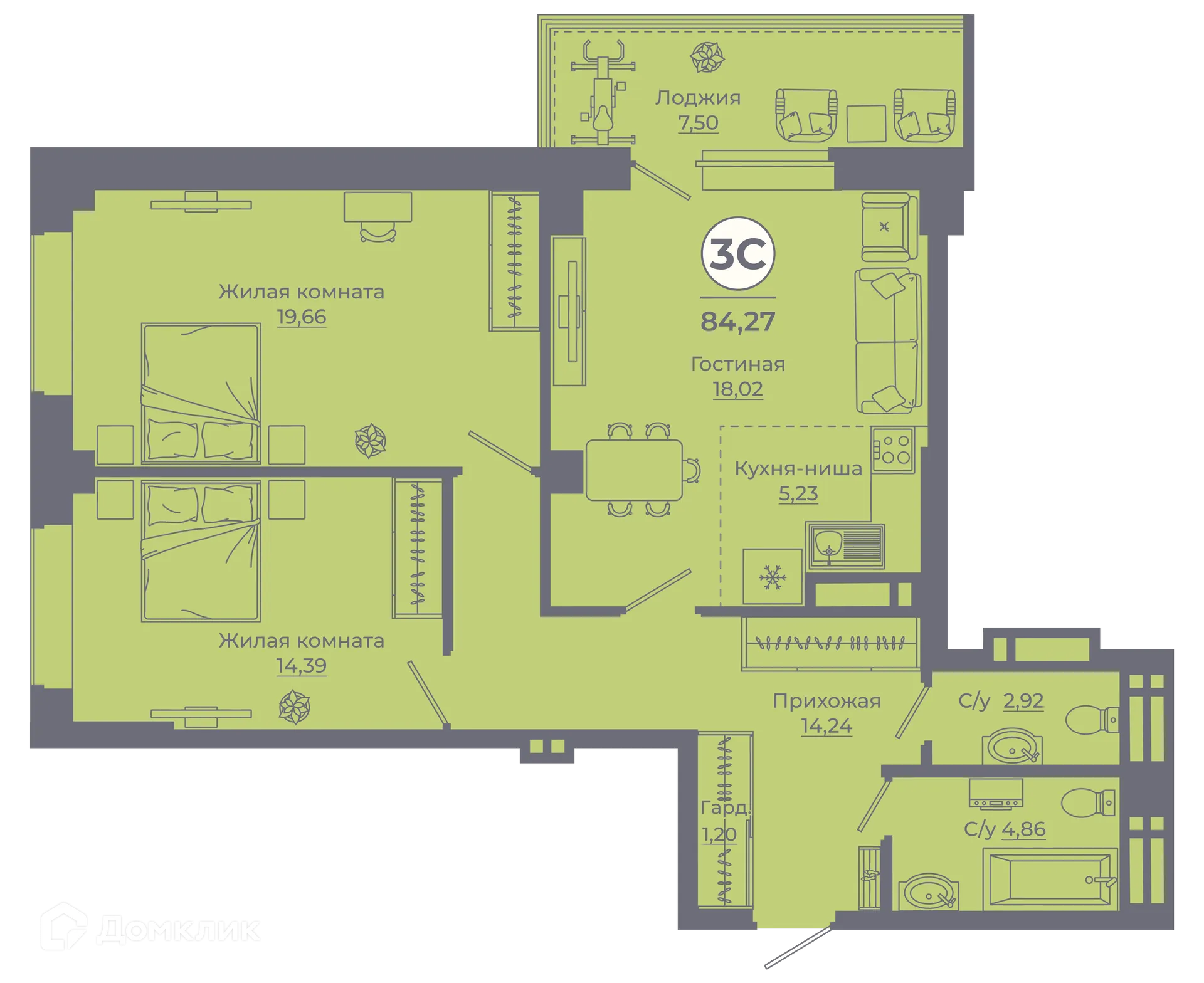 Фото квартиры в ЖК Сокольники