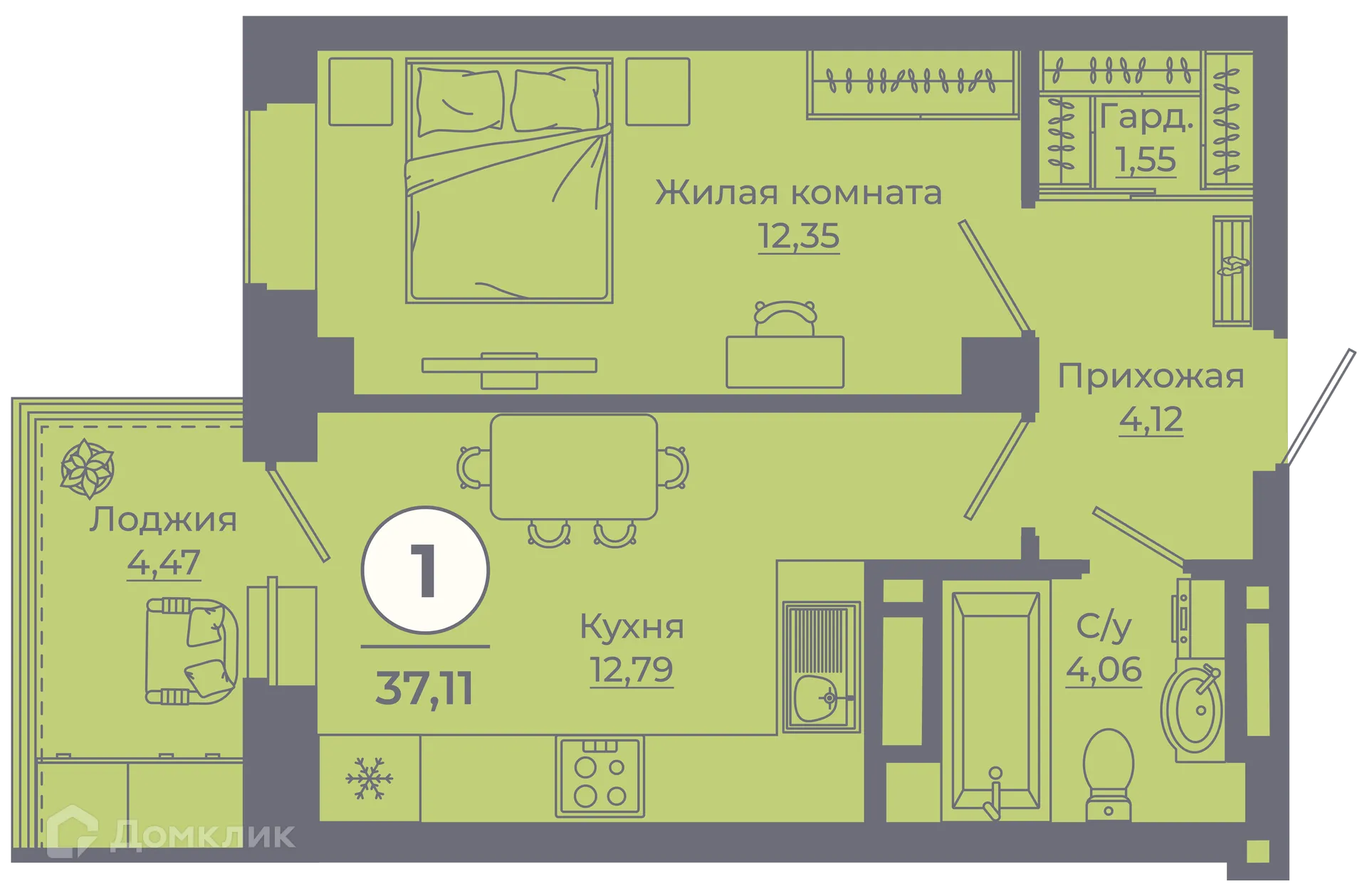 Фото квартиры в ЖК Сокольники