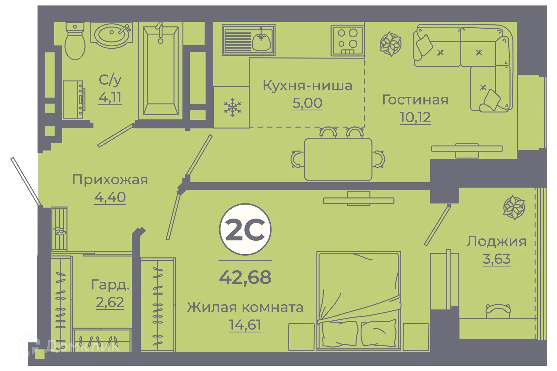 Фото квартиры в ЖК Сокольники