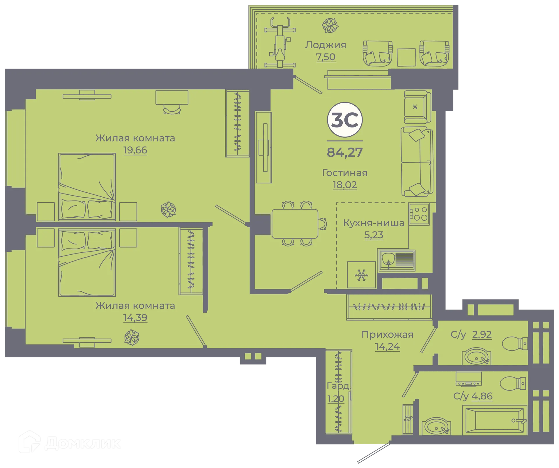 Фото квартиры в ЖК Сокольники