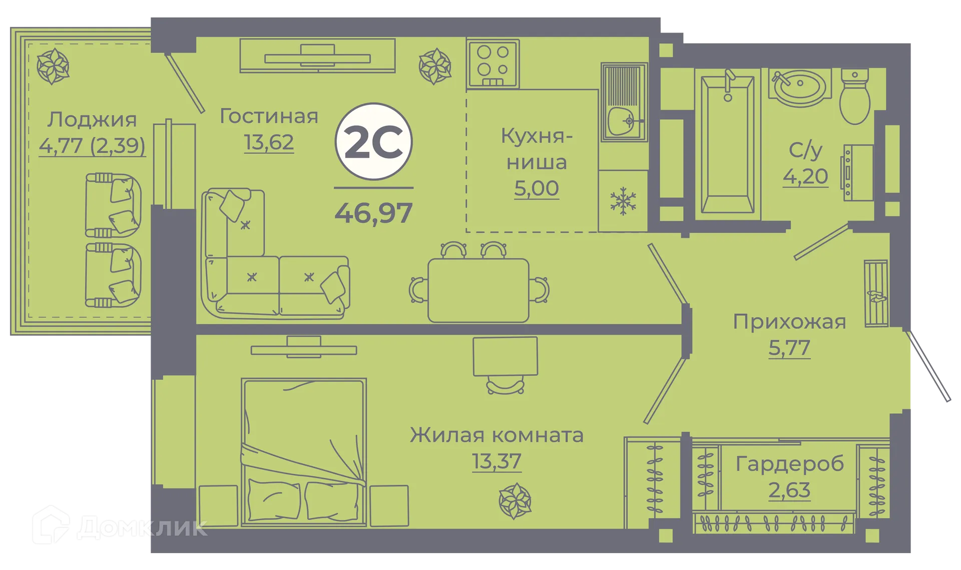 Фото квартиры в ЖК Сокольники