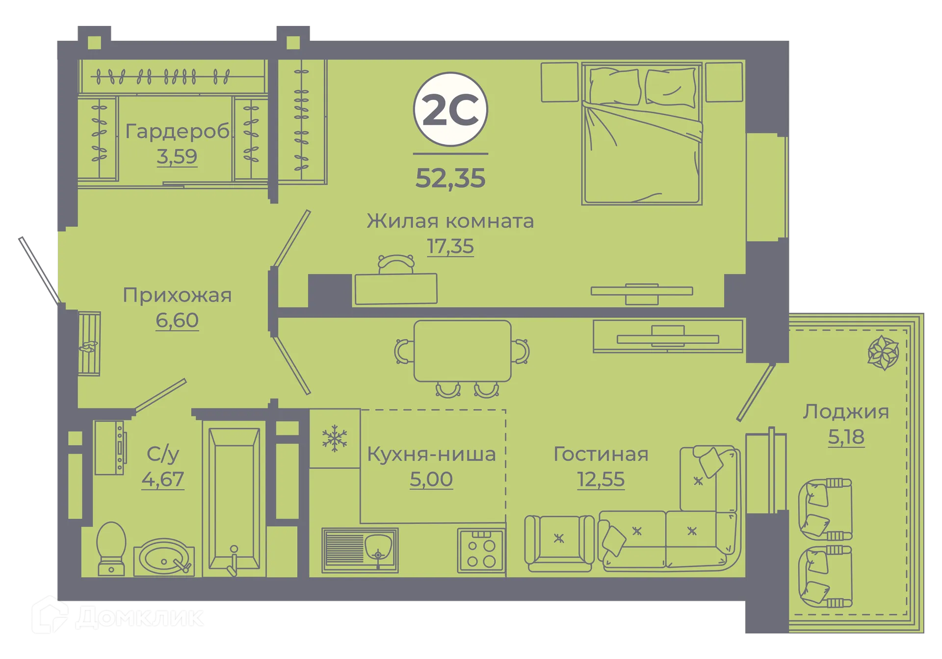 Фото квартиры в ЖК Сокольники
