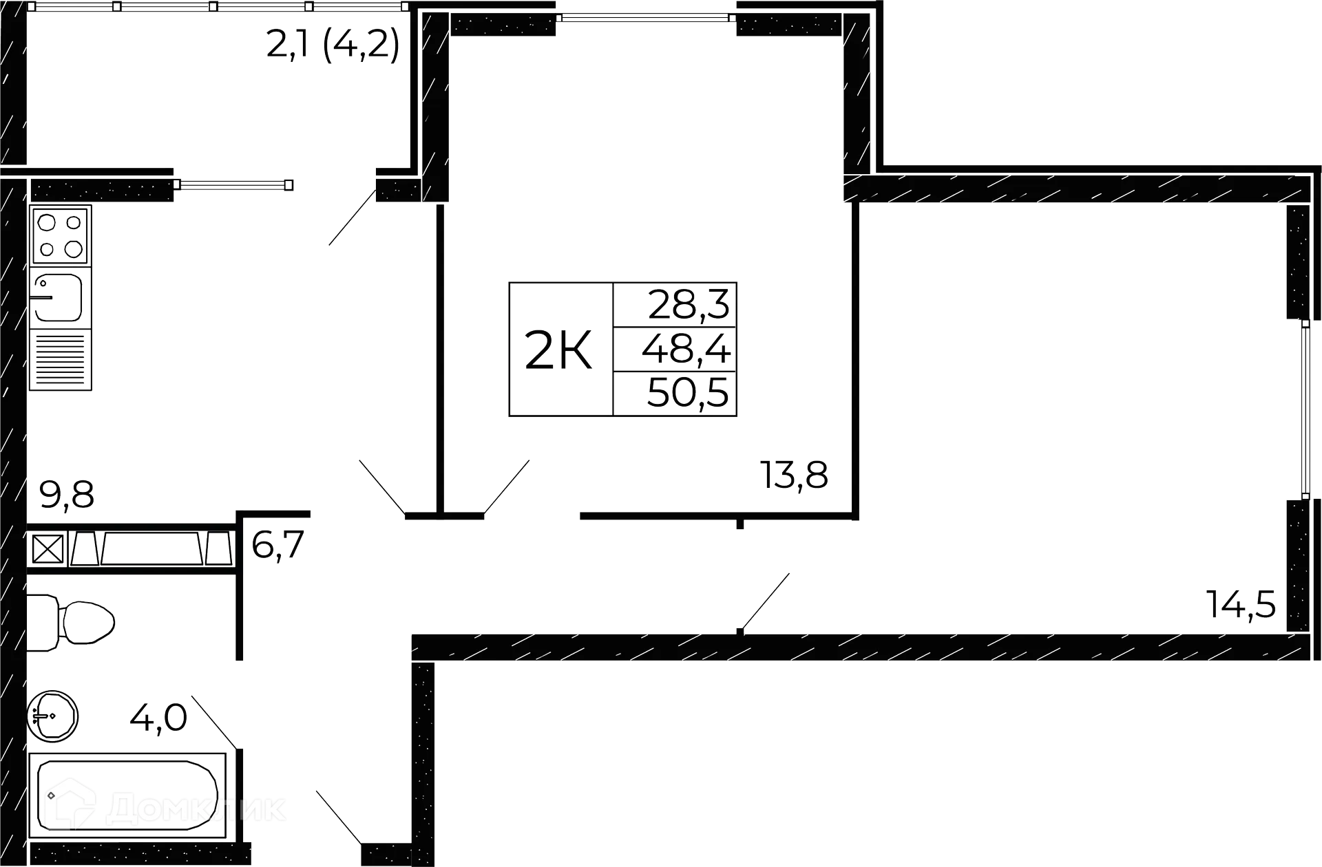 Фото квартиры в ЖК "Западные Аллеи"