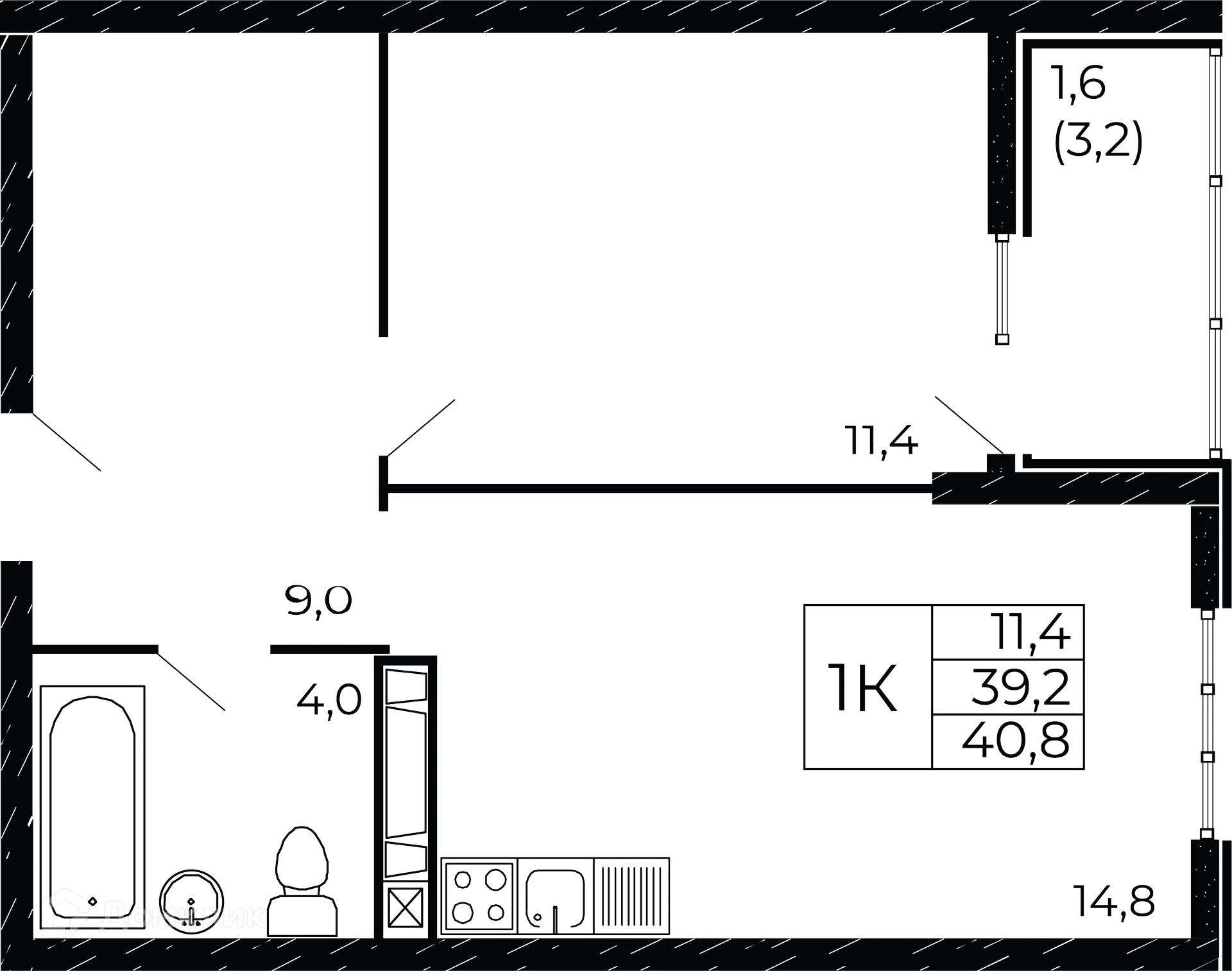 Фото квартиры в ЖК "Западные Аллеи"
