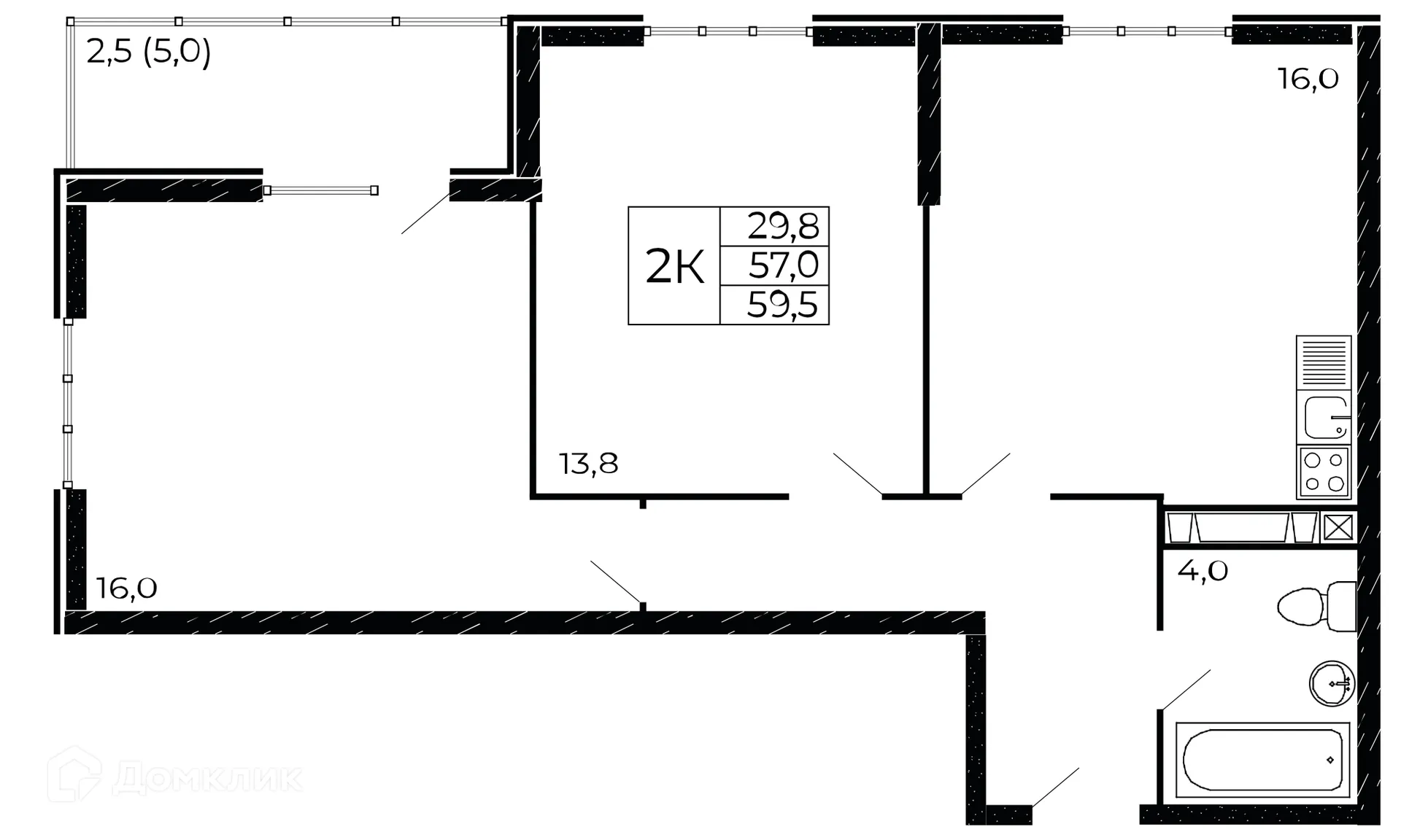 Фото квартиры в ЖК "Западные Аллеи"