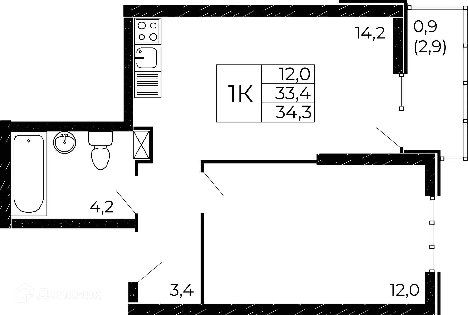 Фото квартиры в ЖК "Западные Аллеи"