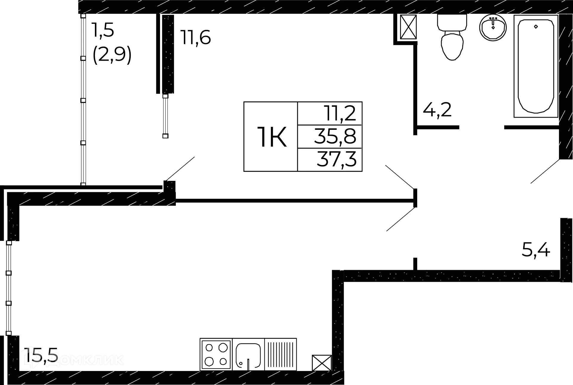 Фото квартиры в ЖК "Западные Аллеи"