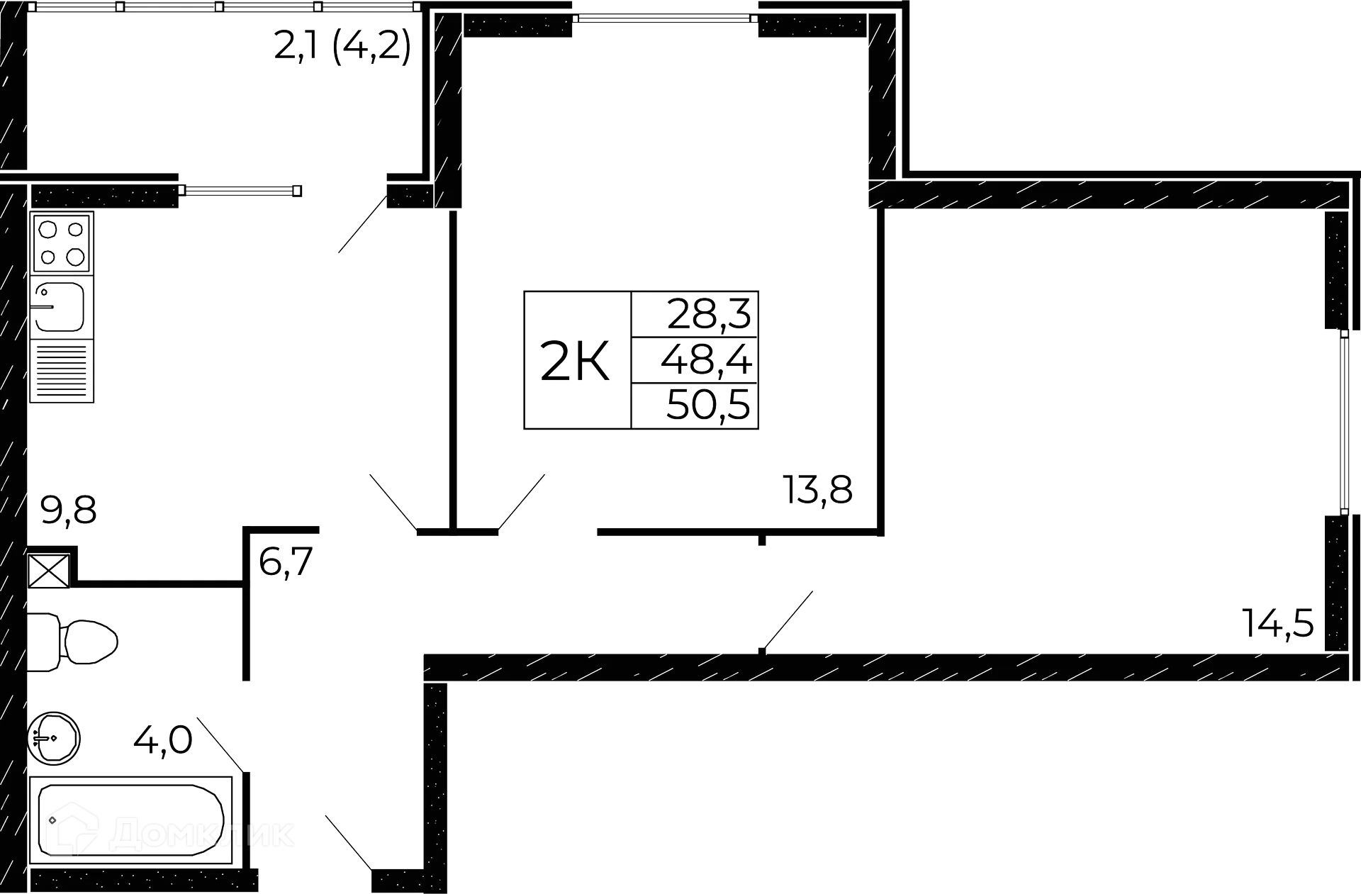Фото квартиры в ЖК "Западные Аллеи"