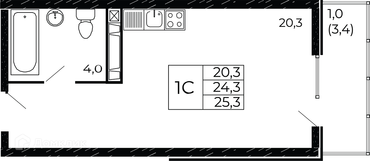 Фото квартиры в ЖК "Западные Аллеи"