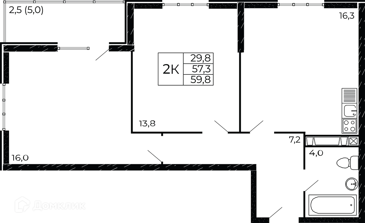 Фото квартиры в ЖК "Западные Аллеи"