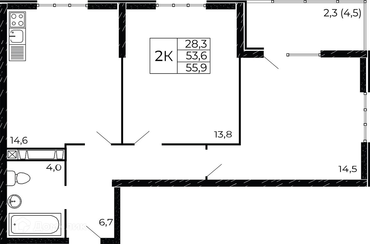 Фото квартиры в ЖК "Западные Аллеи"