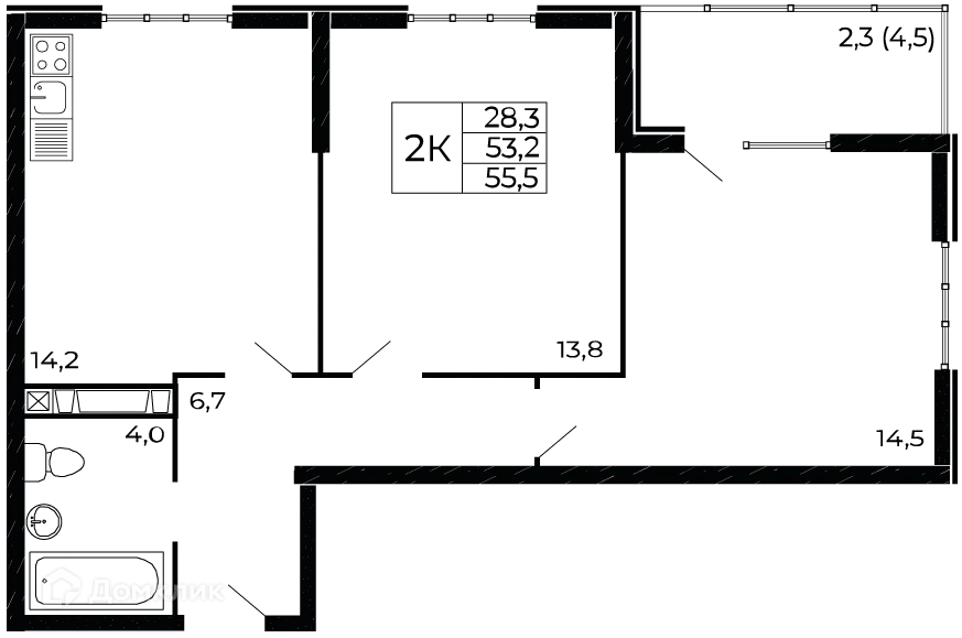 Фото квартиры в ЖК "Западные Аллеи"