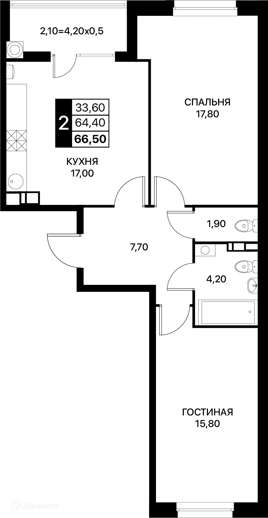 Фото квартиры в ЖК Smartpolét (Смартполёт)