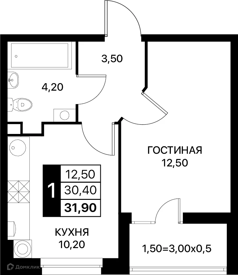 Фото квартиры в ЖК Smartpolét (Смартполёт)