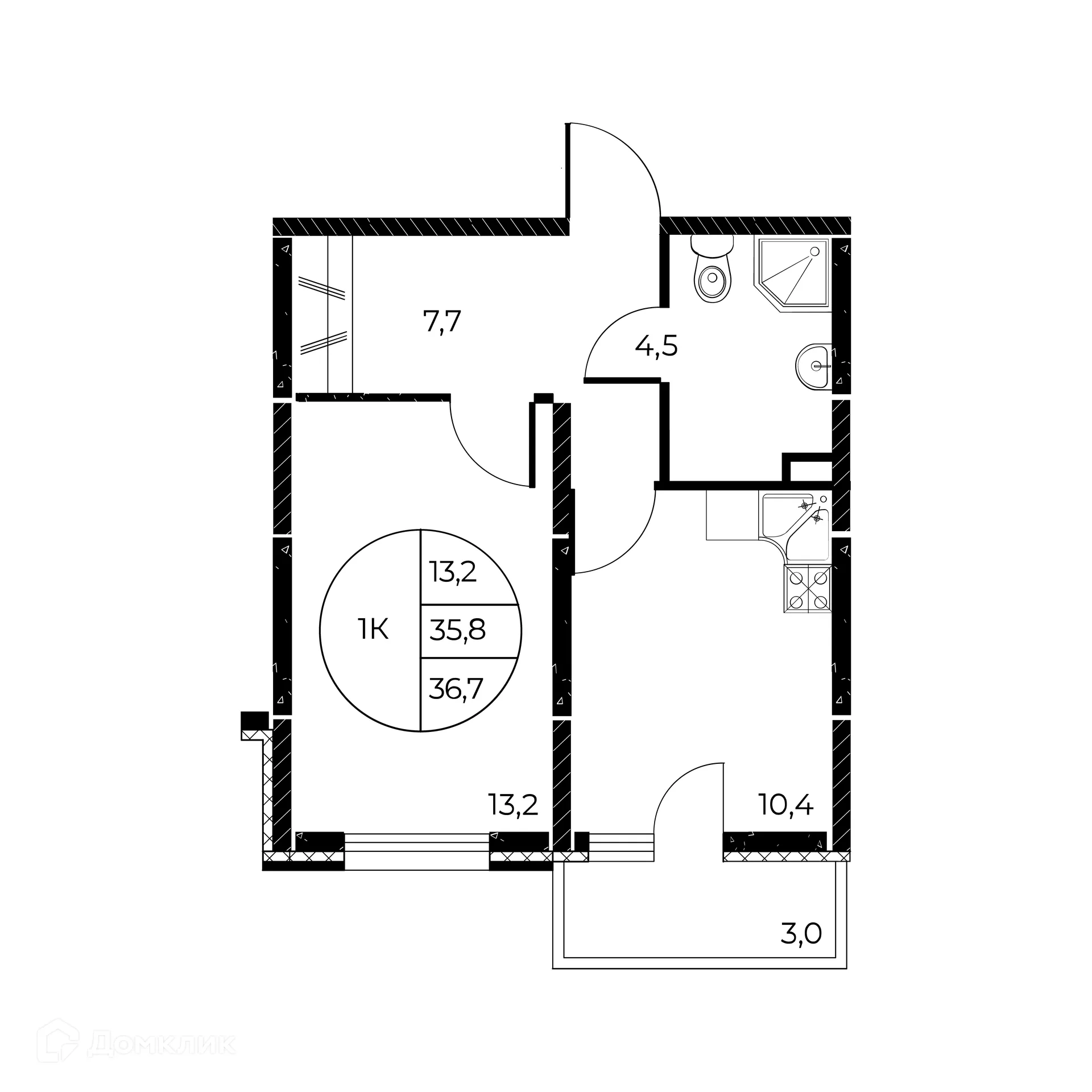 Фото квартиры в ЖК Панорама на Театральном