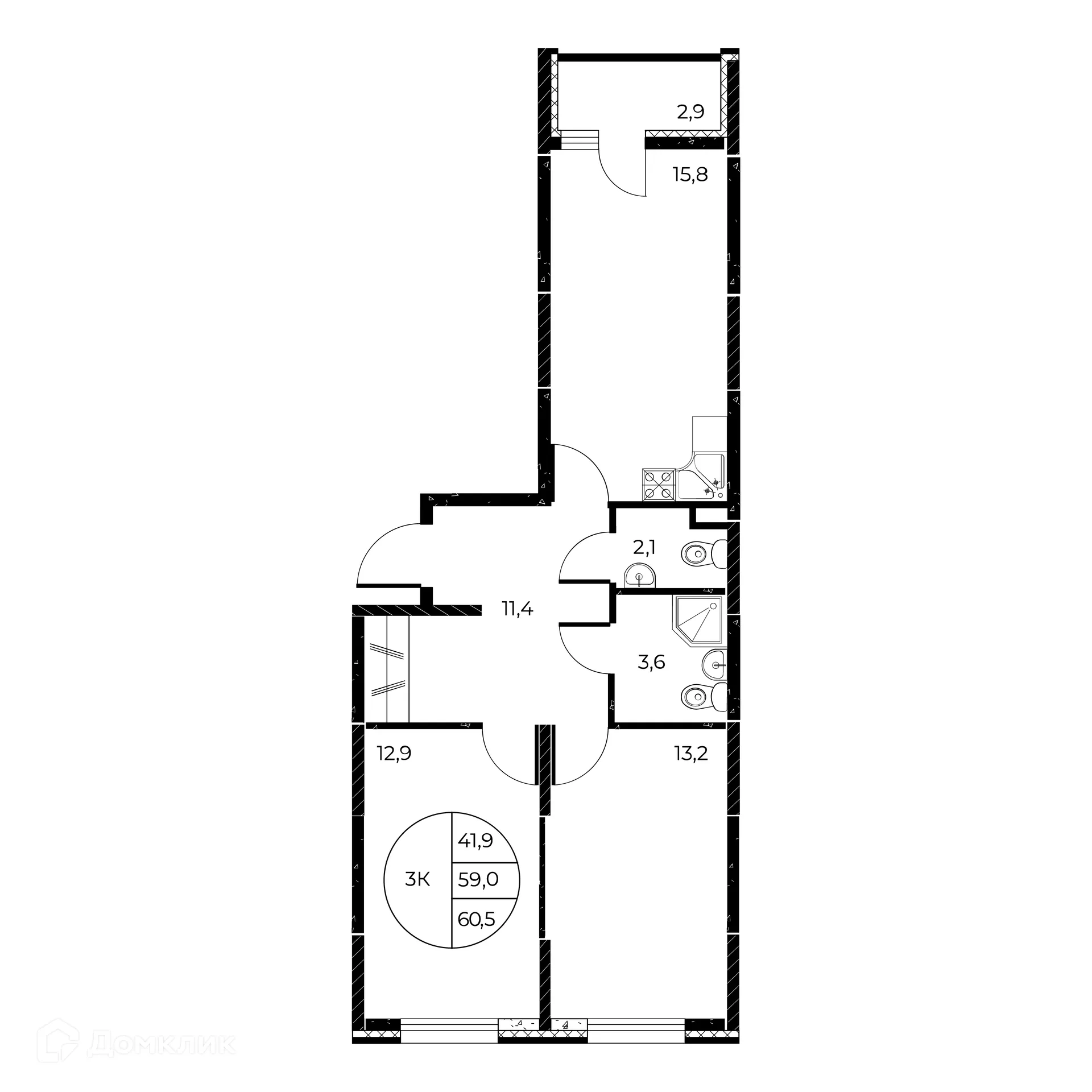 Фото квартиры в ЖК Панорама на Театральном