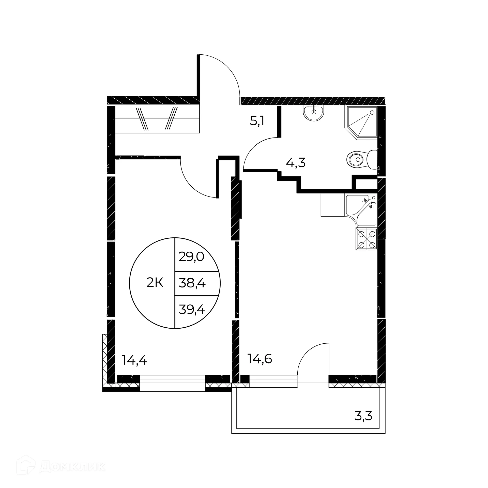 Фото квартиры в ЖК Панорама на Театральном