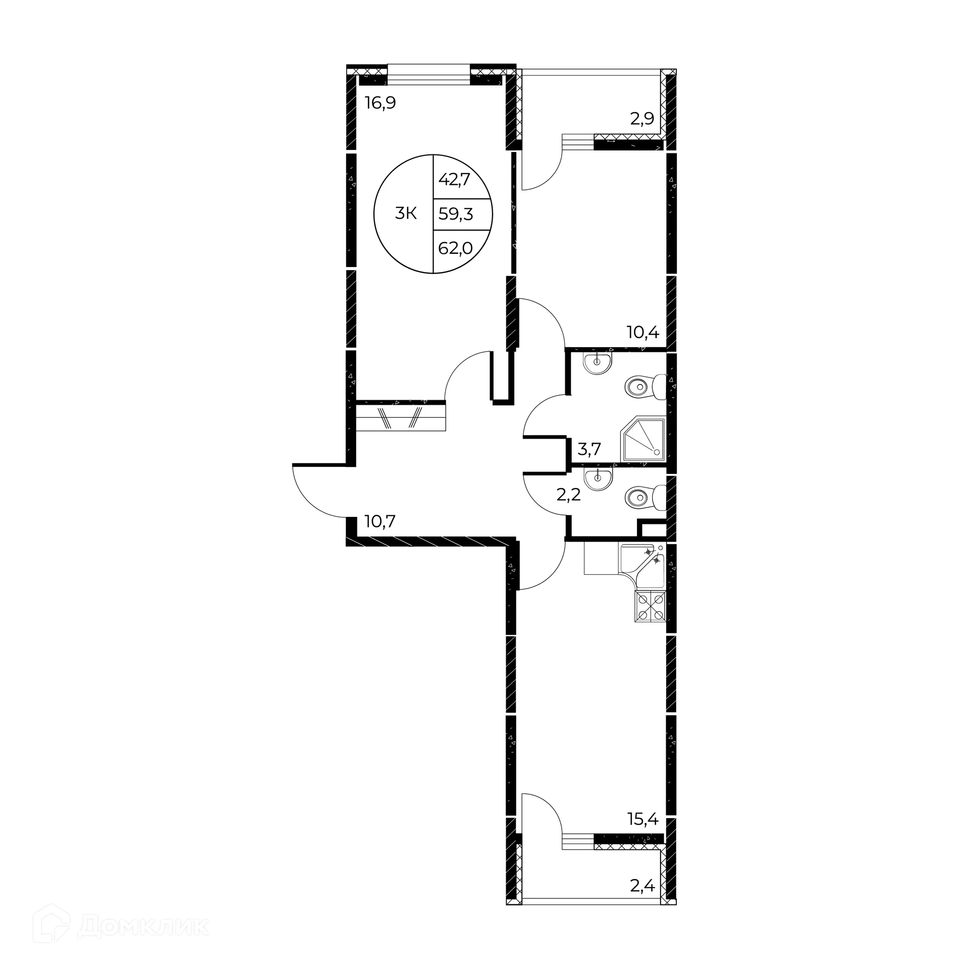 Фото квартиры в ЖК Панорама на Театральном