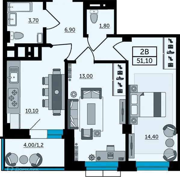 Фото квартиры в ЖК Грин парк