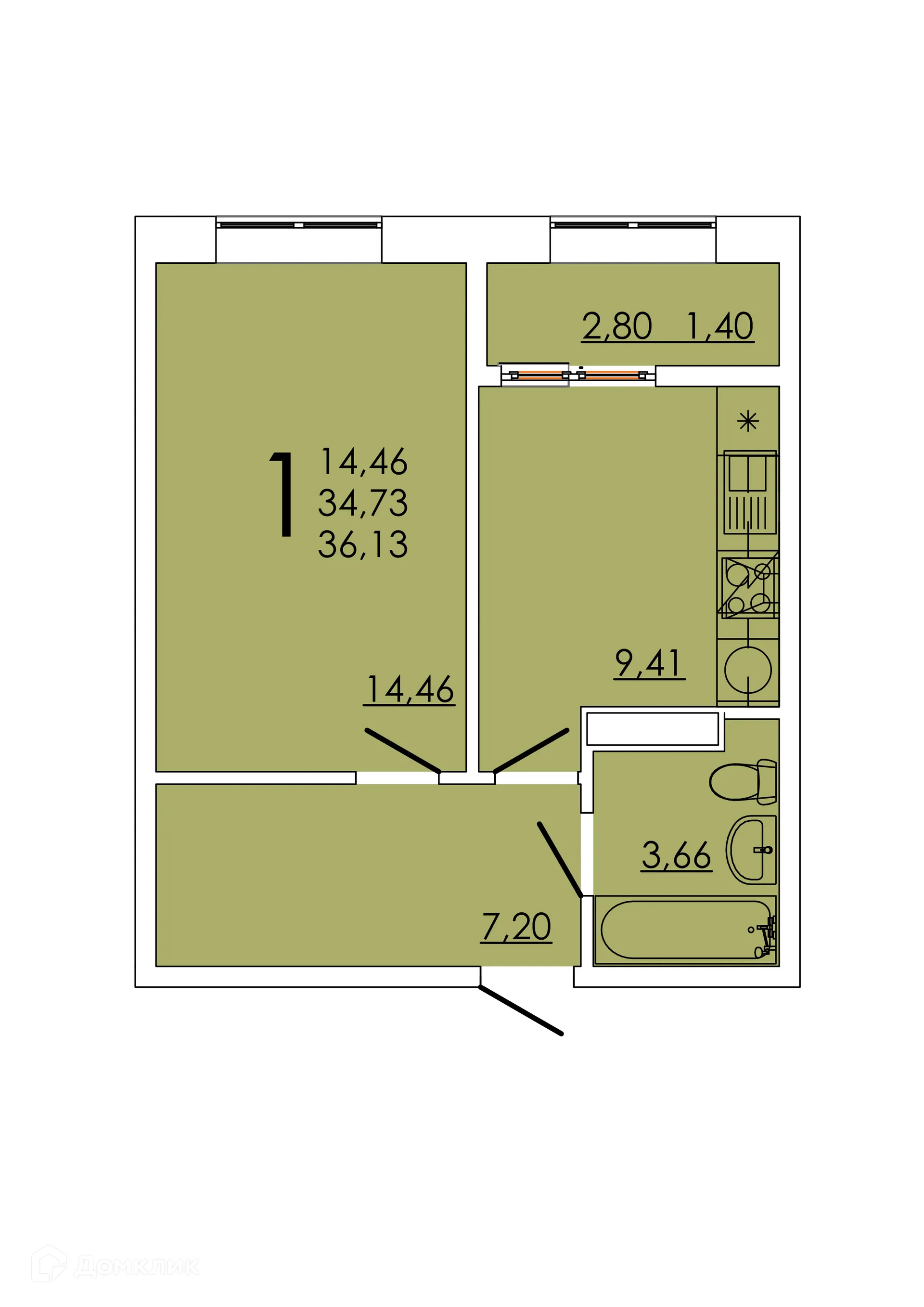 Фото квартиры в ЖК Frame (Фрейм)