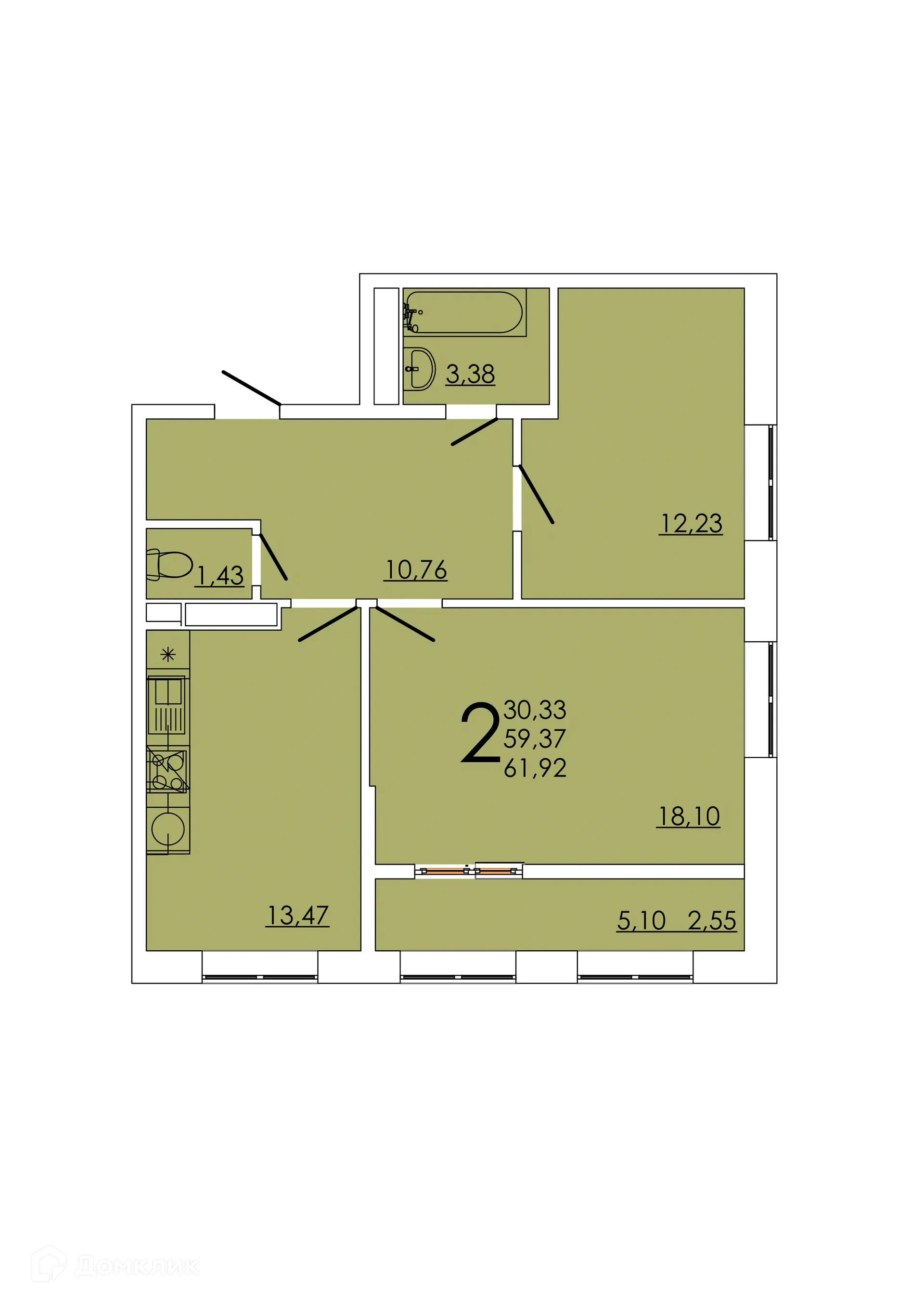 Фото квартиры в ЖК Frame (Фрейм)