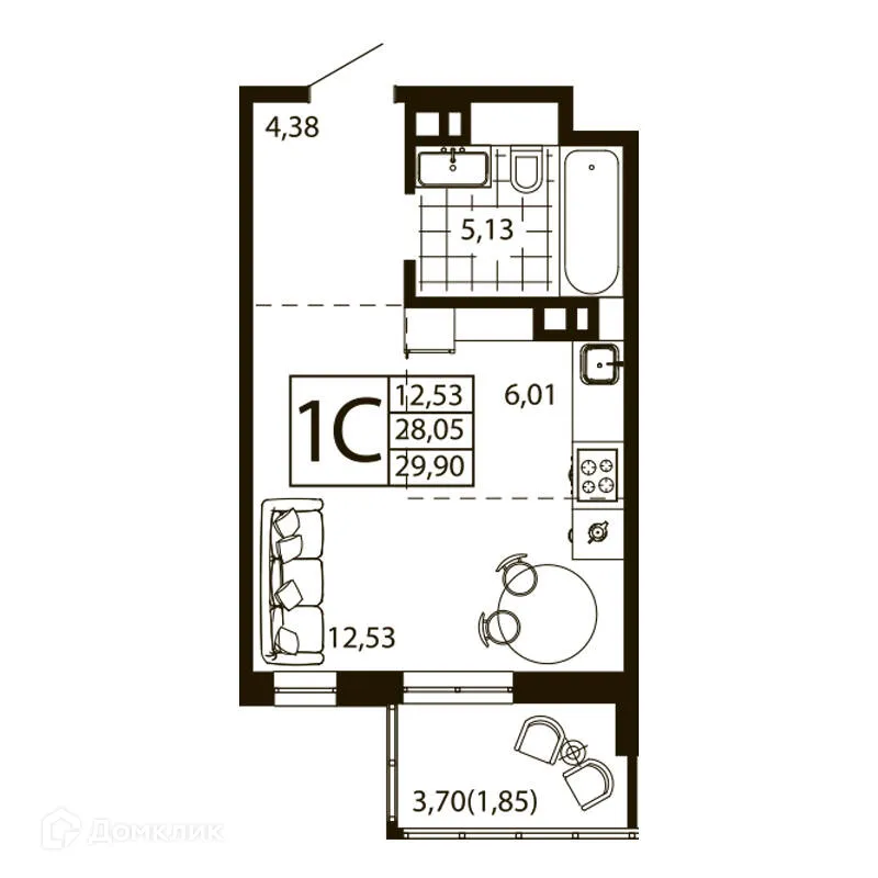 Фото квартиры в ЖК Текучев