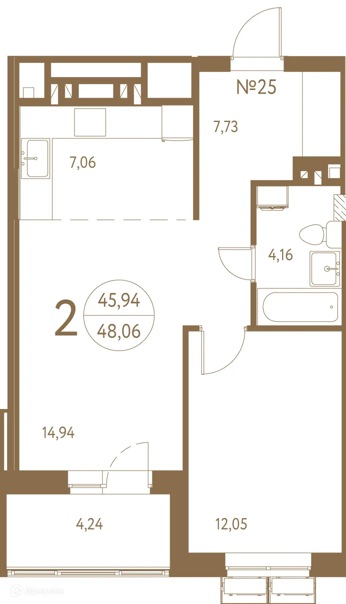 Фото квартиры в ЖК Белая вилла