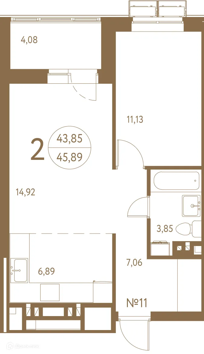 Фото квартиры в ЖК Белая вилла