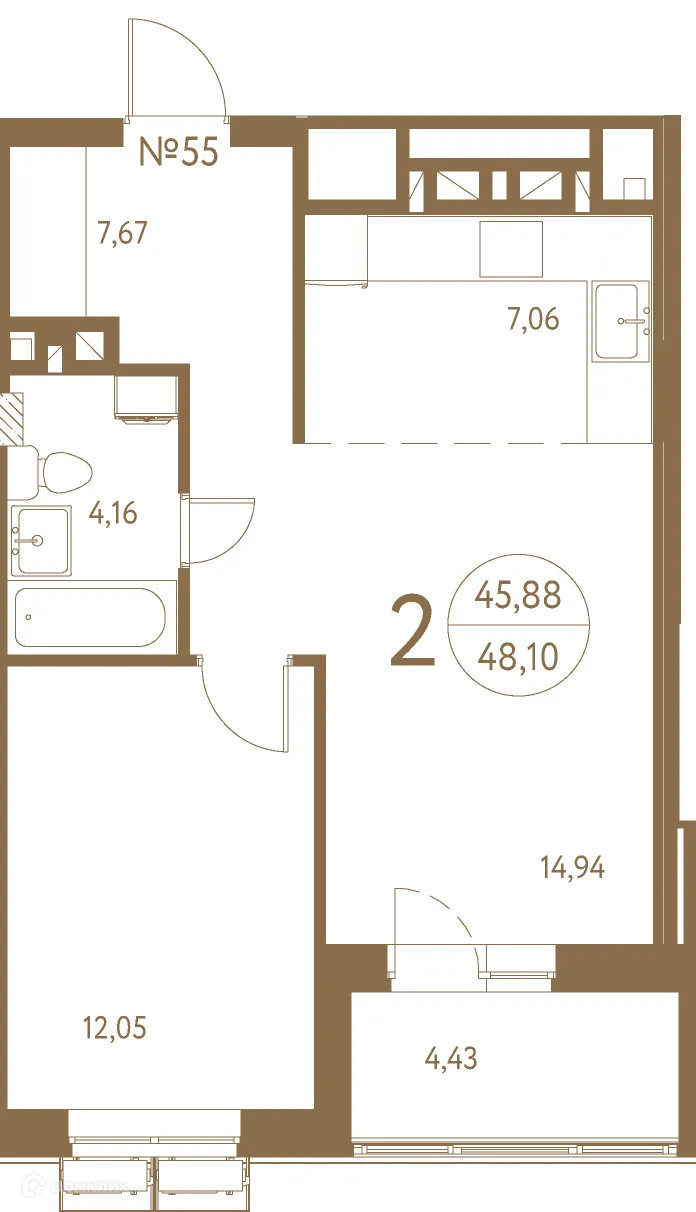 Фото квартиры в ЖК Белая вилла