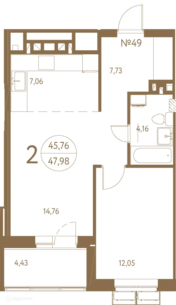 Фото квартиры в ЖК Белая вилла