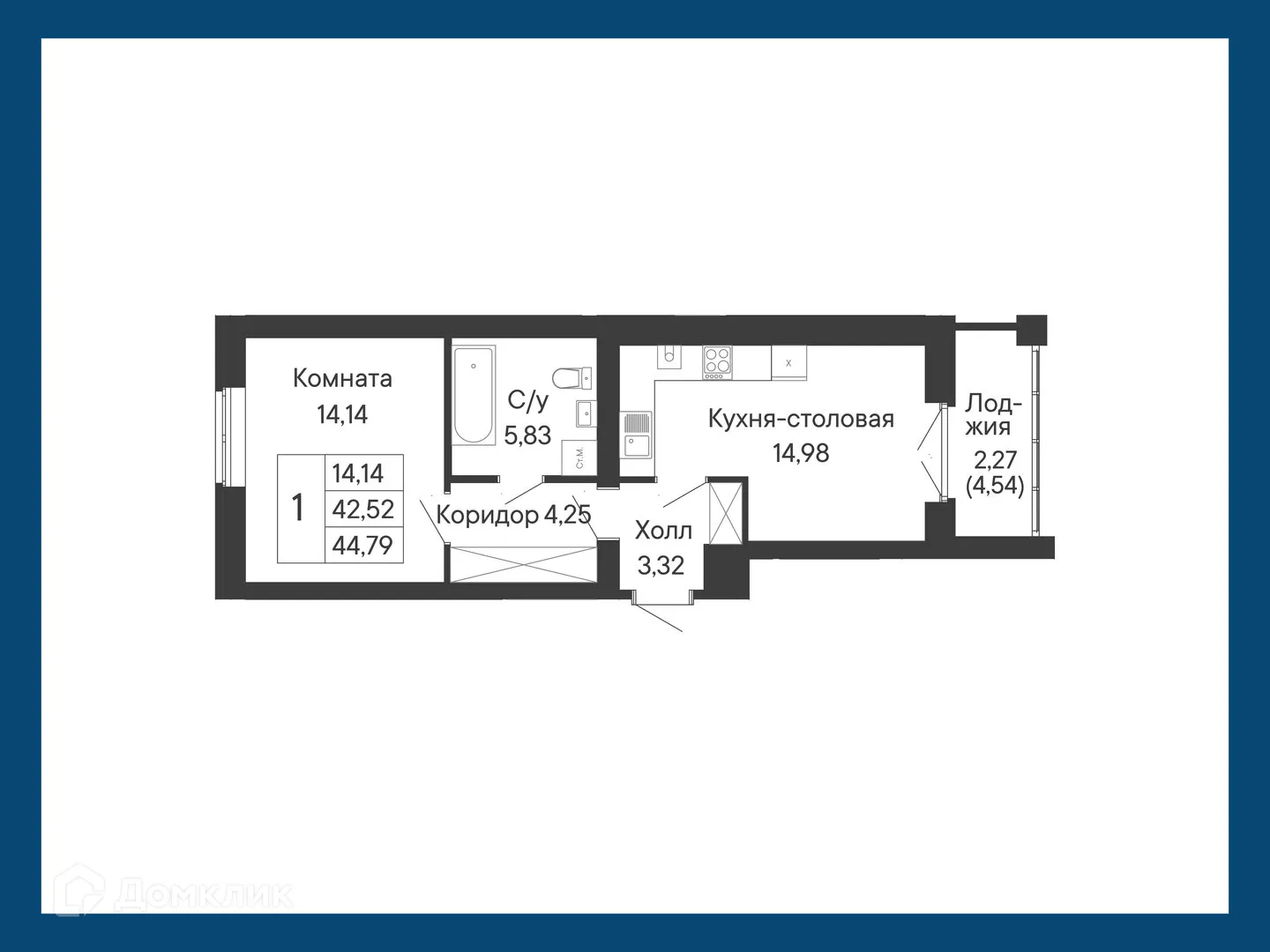 Фото квартиры в ЖК Курортный квартал Ривьера