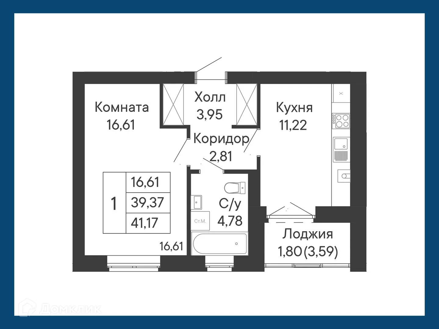 Фото квартиры в ЖК Курортный квартал Ривьера