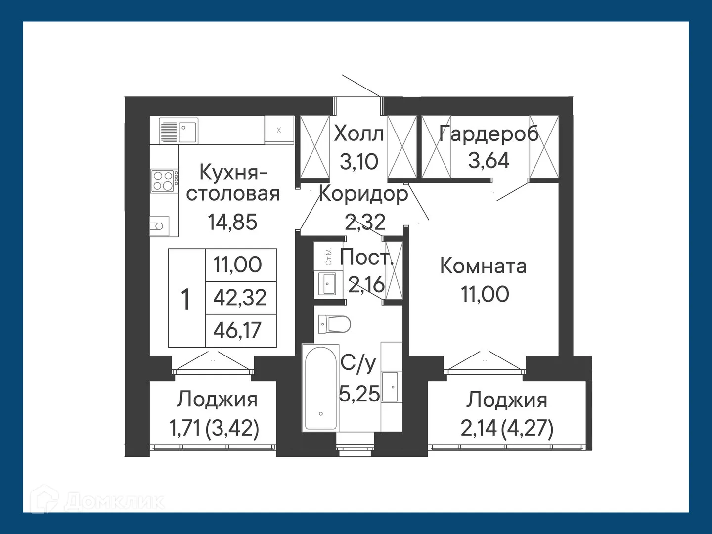 Фото квартиры в ЖК Курортный квартал Ривьера