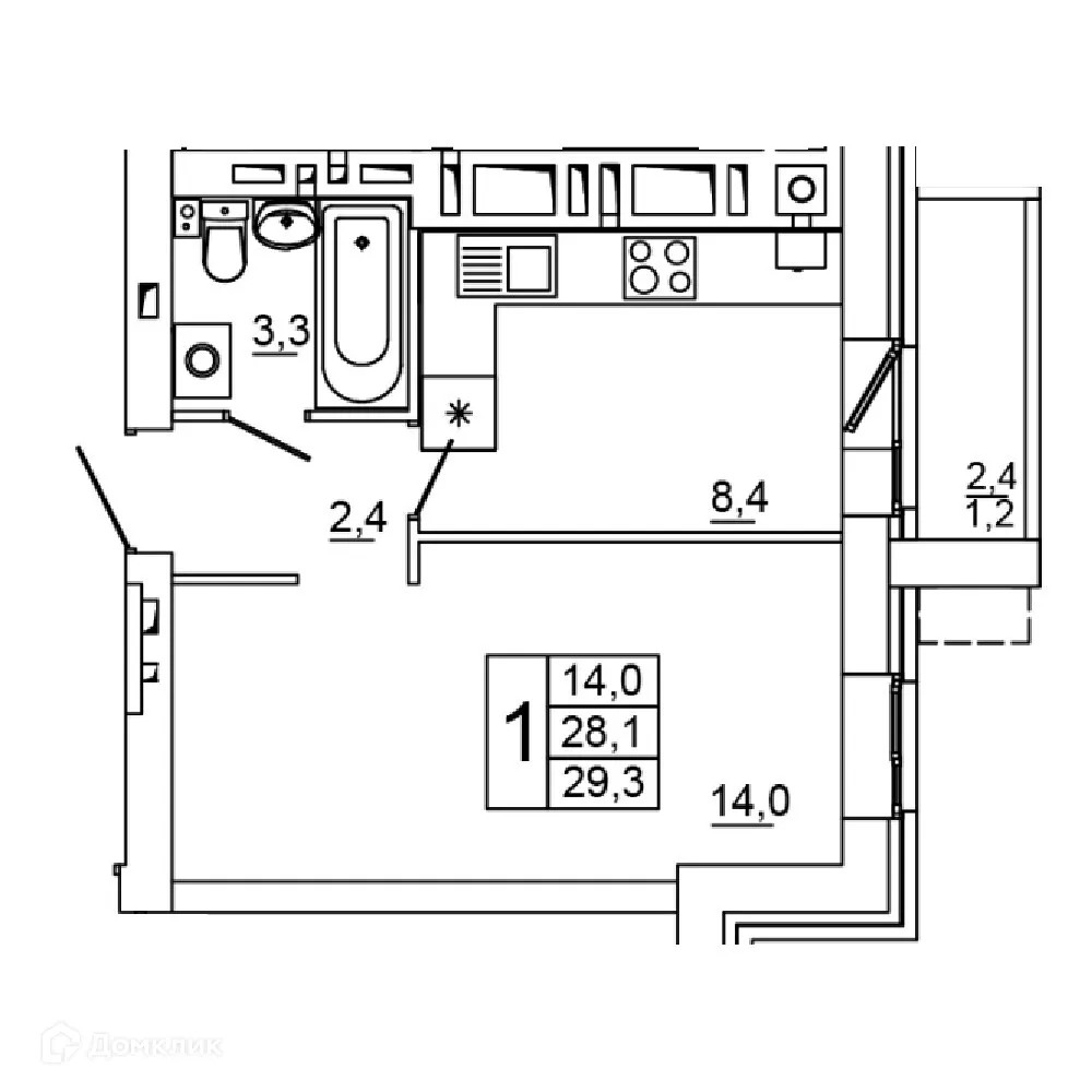 Фото квартиры в ЖК Колизей
