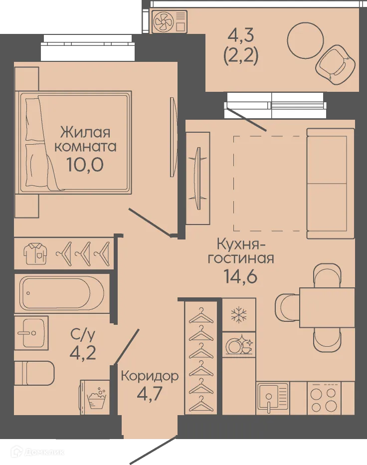 Фото квартиры в ЖК Крылья Качи