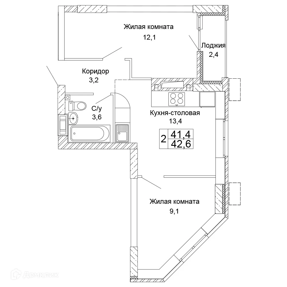 Фото квартиры в ЖК Колизей
