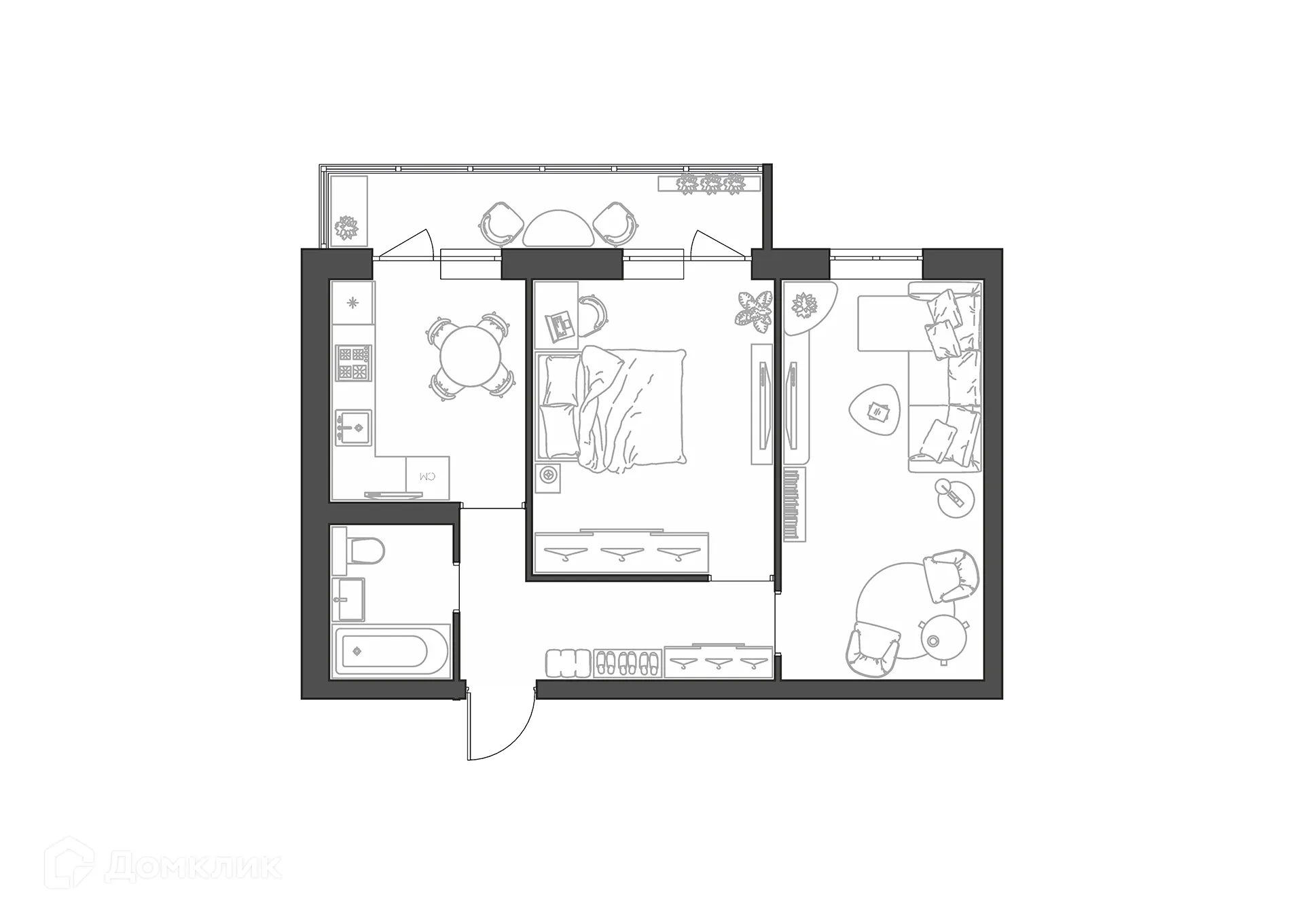 Фото квартиры в ЖК Квартал