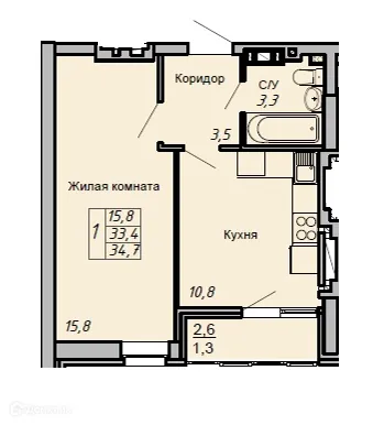 Фото квартиры в ЖК Засекин