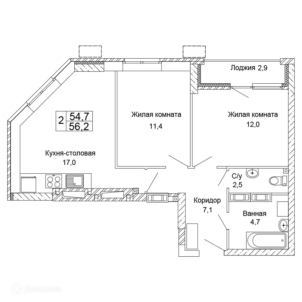 Фото квартиры в ЖК Колизей