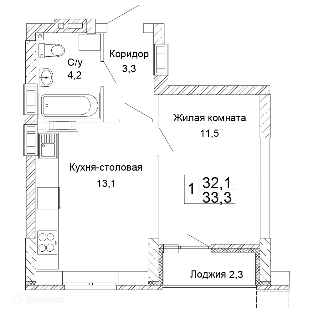 Фото квартиры в ЖК Колизей