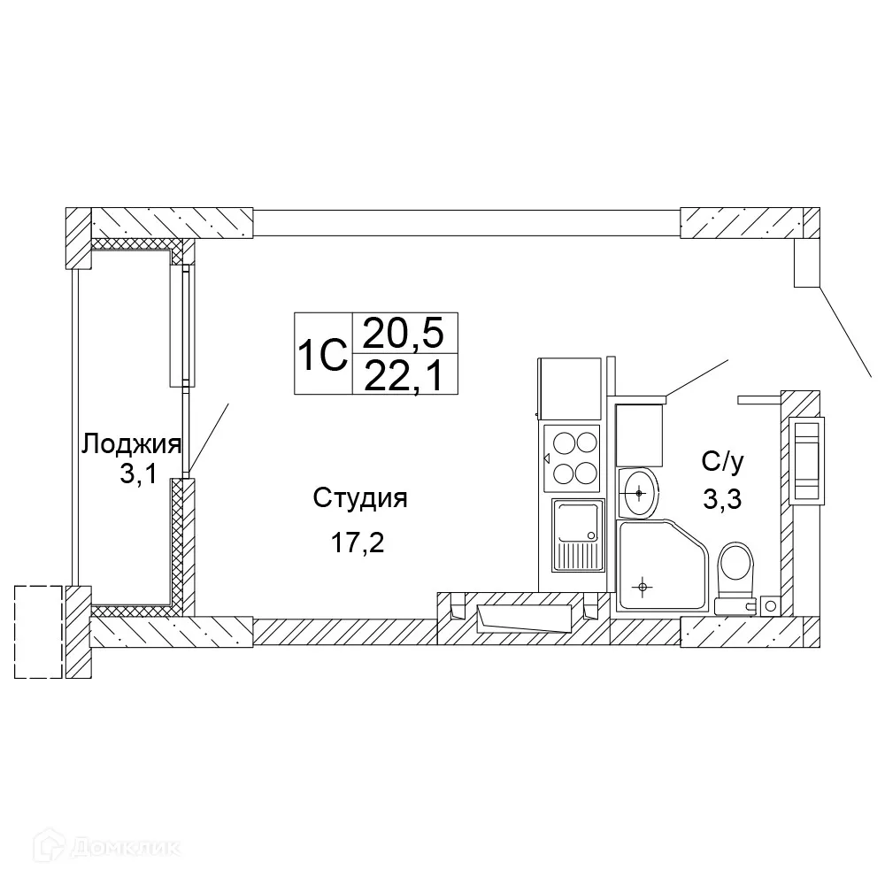 Фото квартиры в ЖК Колизей
