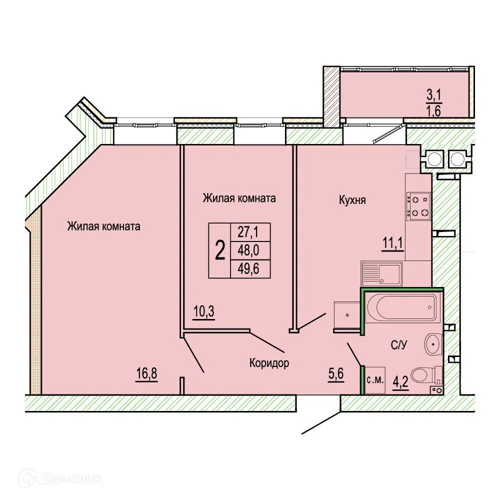 Фото квартиры в ЖК Колизей