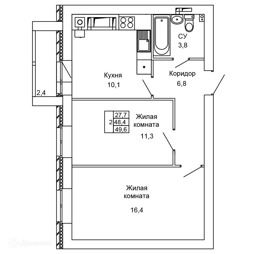 Фото квартиры в ЖК Колизей