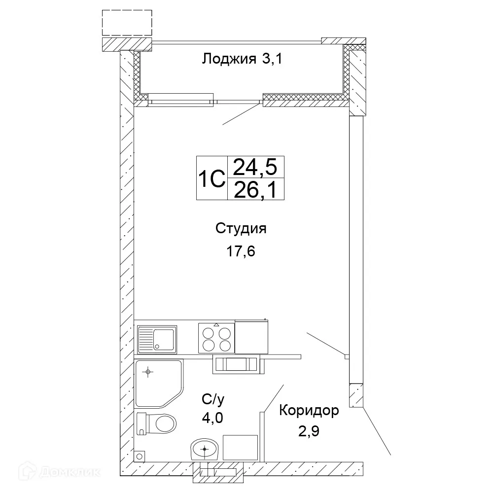 Фото квартиры в ЖК Колизей