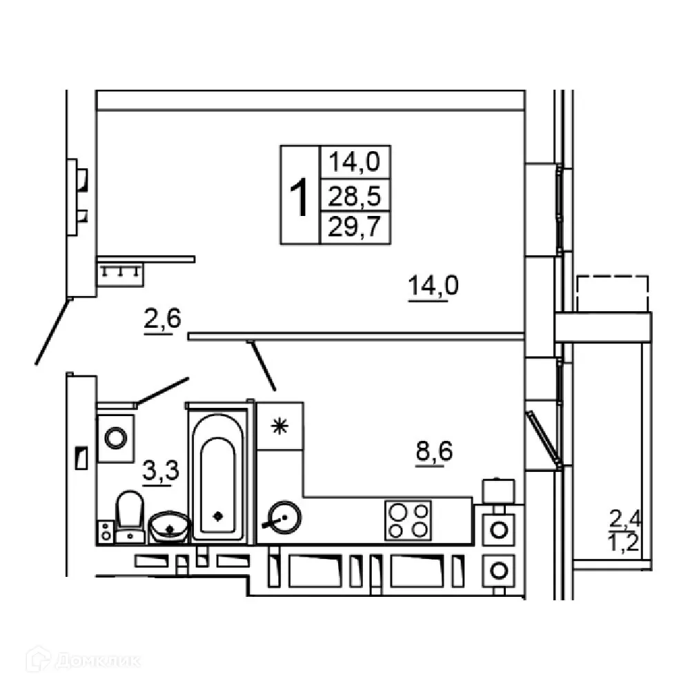 Фото квартиры в ЖК Колизей